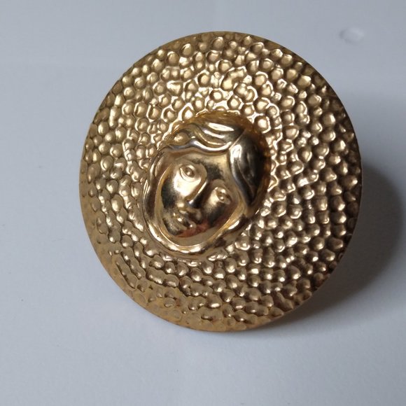 Vintage Lightweight Metal Scarf Slide - Picture 2 of 11